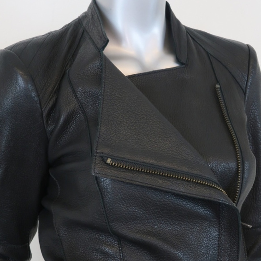 Helmut Lang Wither Leather Moto Jacket - Picture 5 of 8